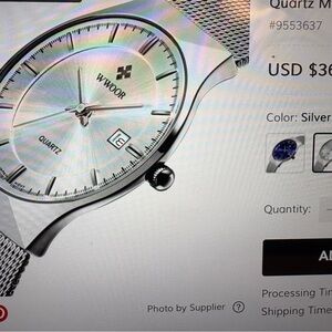 Men's Classic Silver Mesh Watch